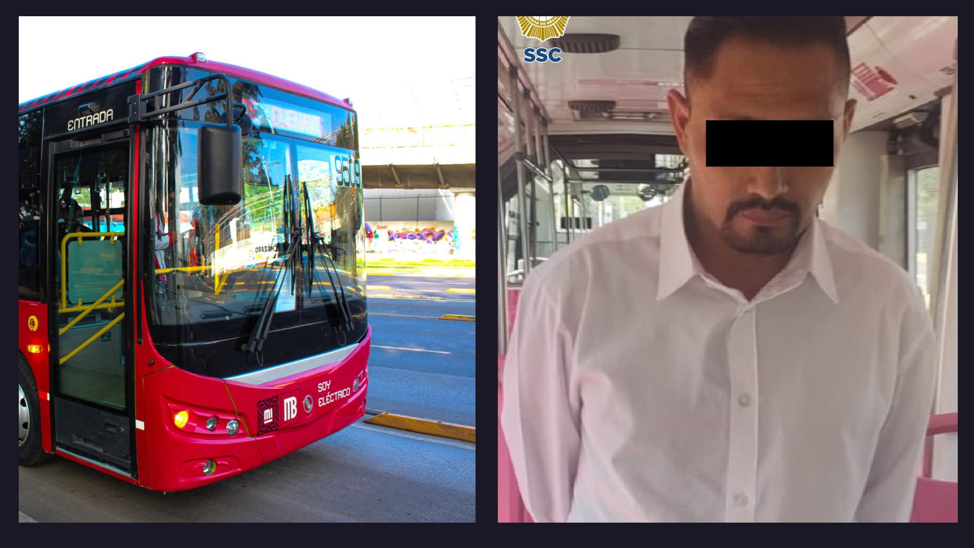 Detienen a conductor del Metrobús por amenazar a chofer con un arma en ...